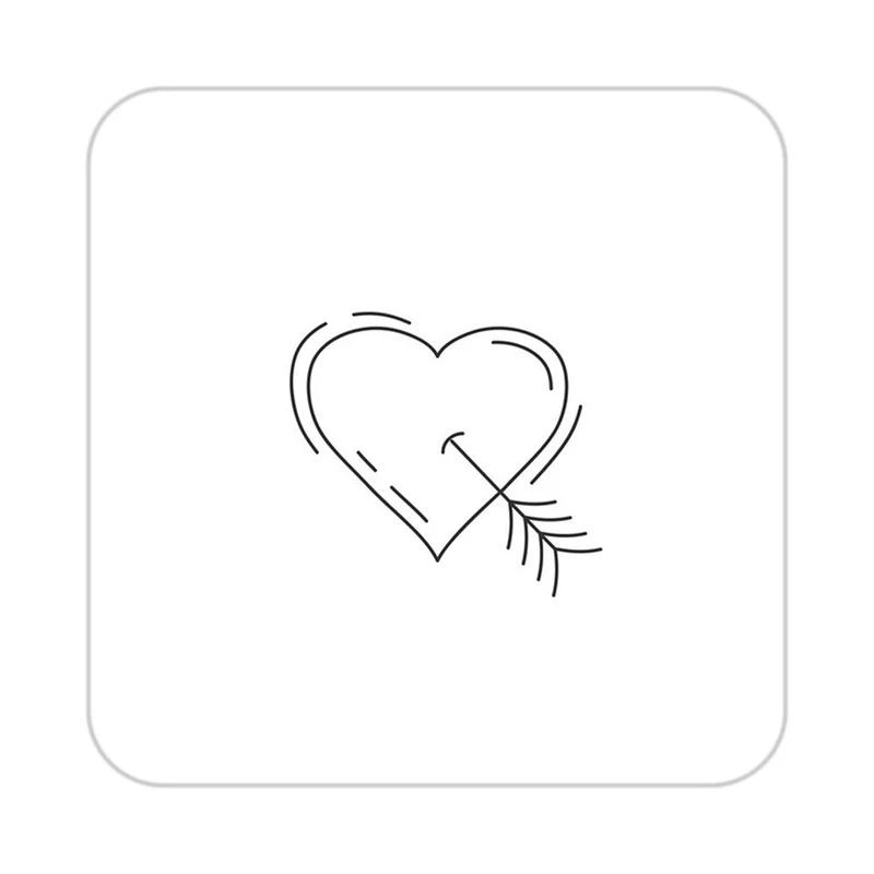 زیر لیوانی کاکتی طرح عاشقانه مدل mp38497