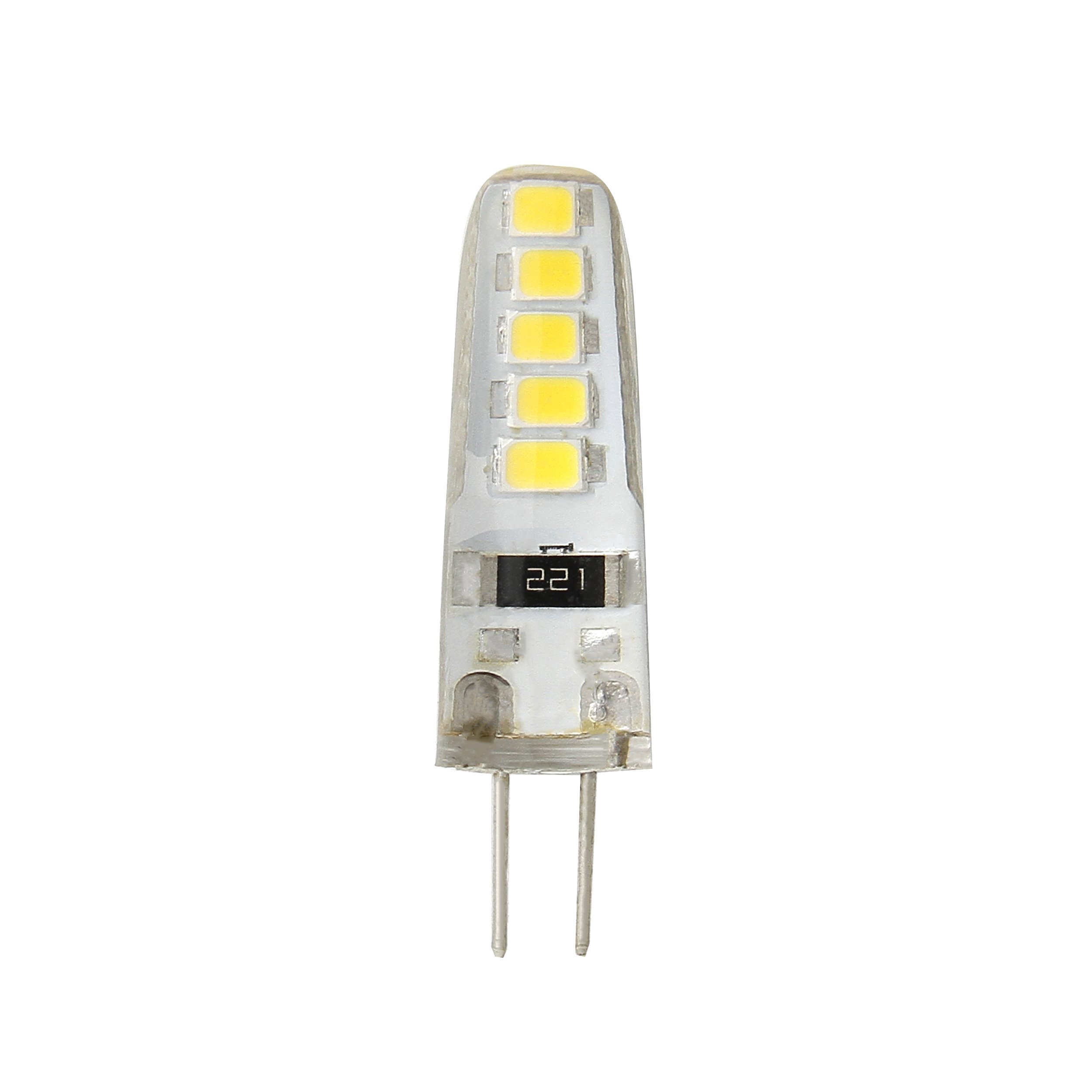 لامپ سوزنی 2 وات مدل ژله ای 220V-2W-10D-SMD پایه G4 بسته 4 عددی لامپ سوزنی 2 وات مدل ژله ای 220V-2W-10D-SMD پایه G4 بسته 4 عددی