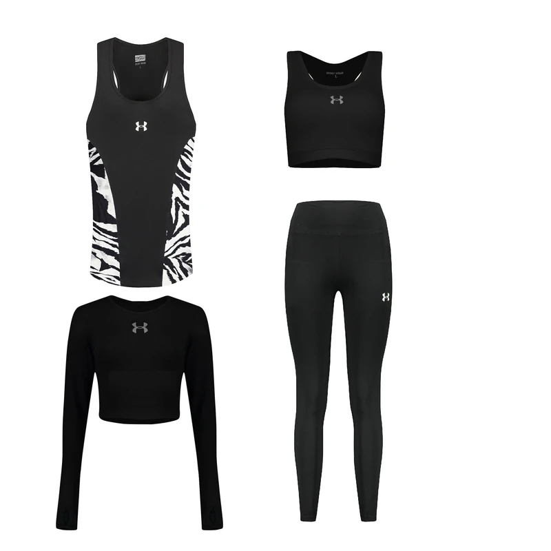 ست چهار تکه لباس ورزشی زنانه مدل 4104-8101-1801-63