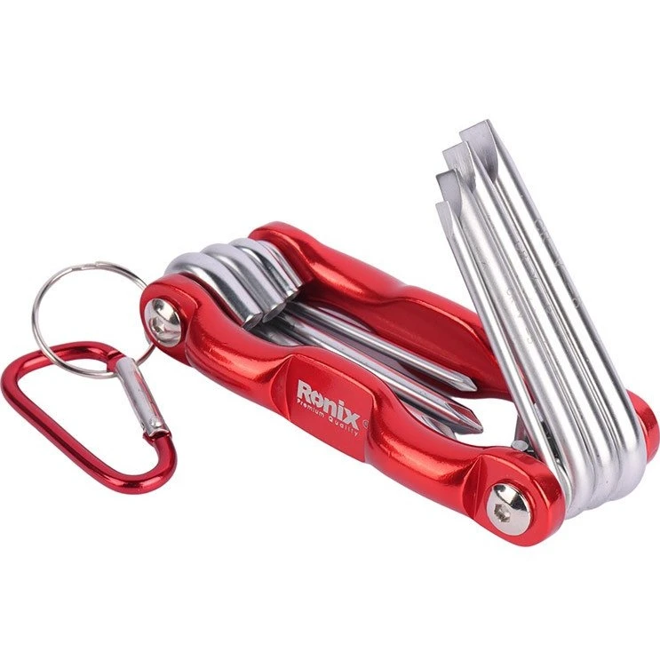 پیچ گوشتی رونیکس مدل الومینیومی فانتزی کد RH-2901 مجموعه 8 عددی