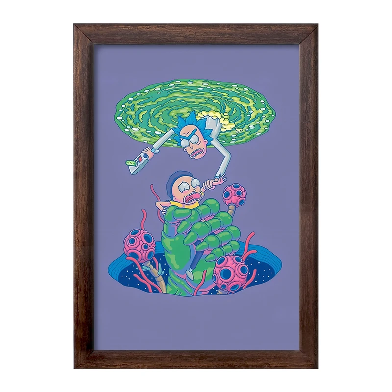 تابلو خندالو طرح ریک و مورتی (Rick and Morty) کد F4017