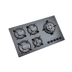 اجاق گاز صفحه‌ای پنج شعله استیل البرز مدل G5967