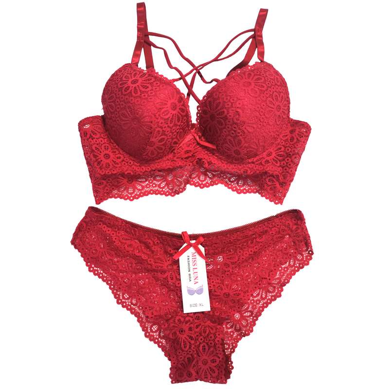 ست شورت و سوتین زنانه میس لونا مدل اسفنجی کد 1456