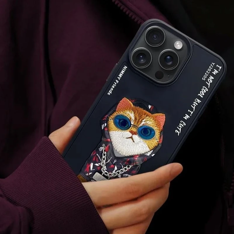 کاور نیمی مدل HOODIE CAT مناسب برای گوشی موبایل اپل iPhone 14pro