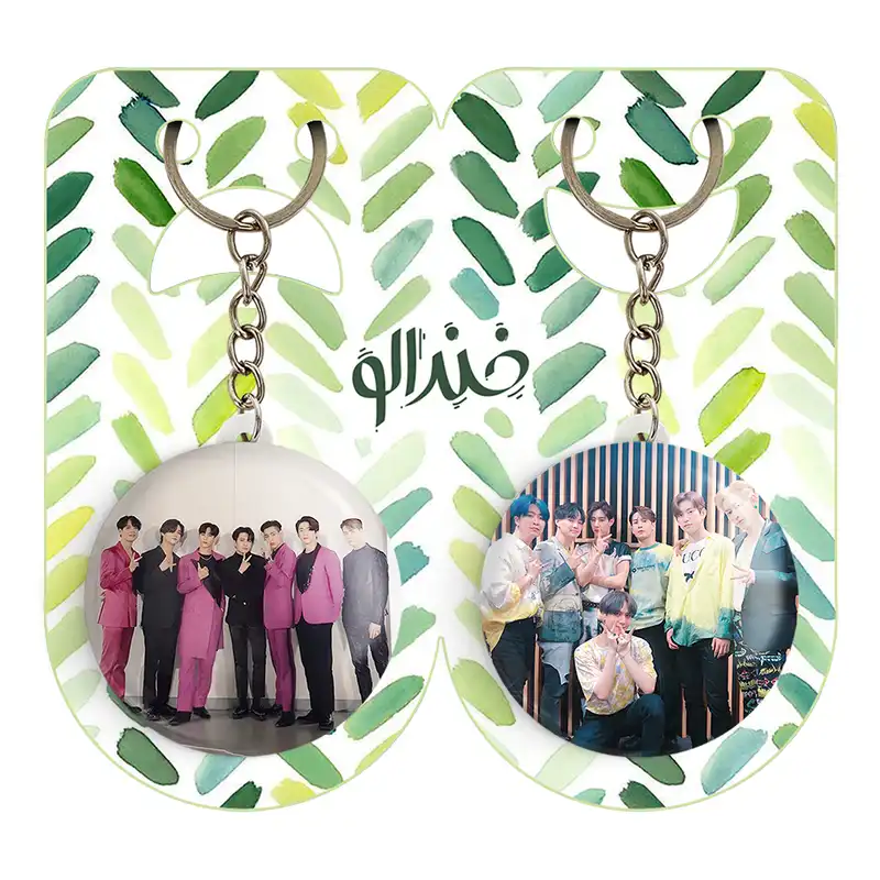 جاکلیدی خندالو مدل گروه گات سون GOT7 کد 2102121019 مجموعه 2 عددی