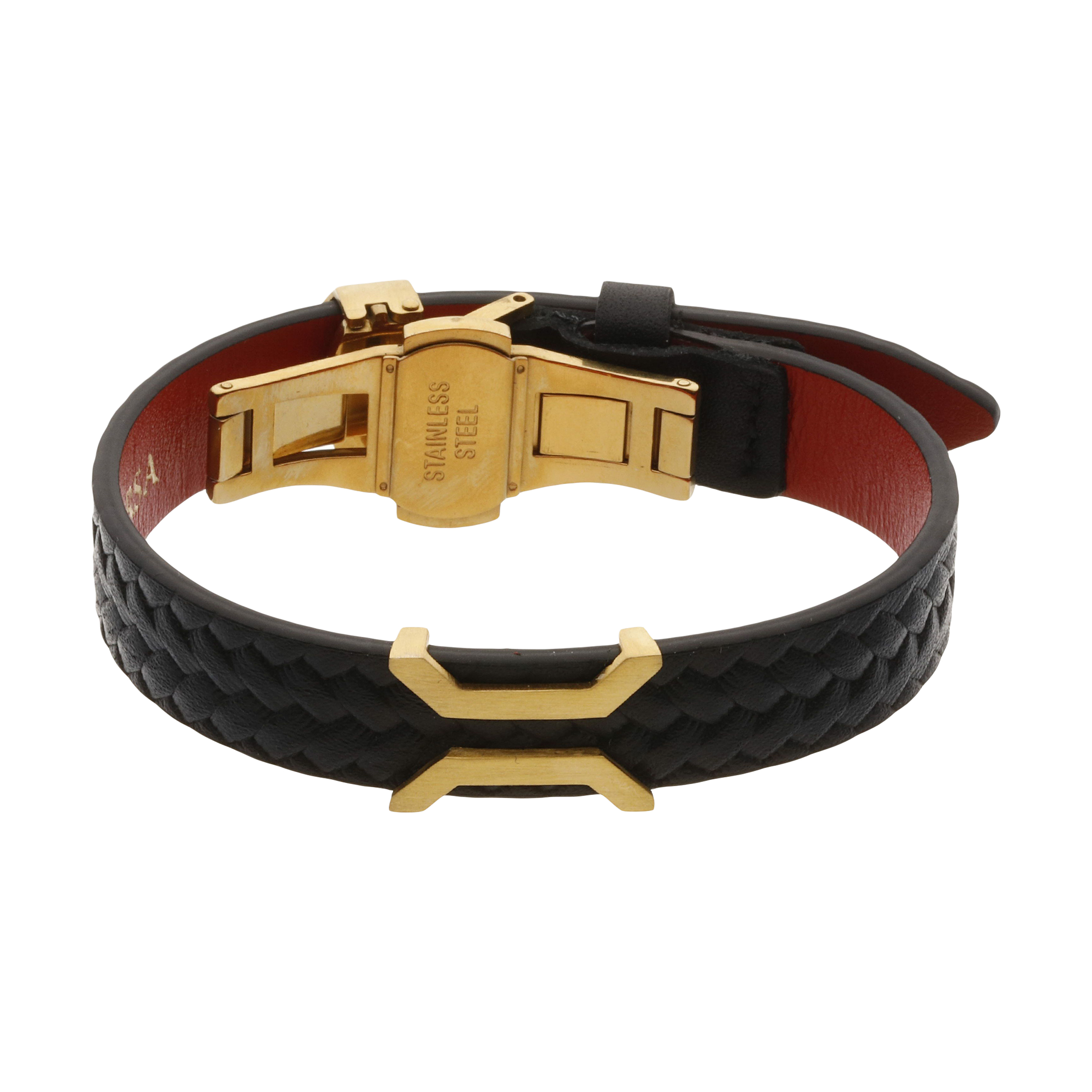 دستبند طلا 18 عیار مردانه تاج مدل G263 -  - 1