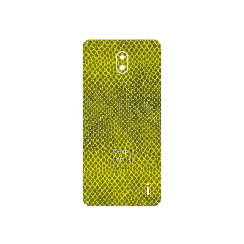 برچسب پوششی ماهوت مدل Yellow Snake Skin مناسب برای گوشی موبایل نوکیا 1 Plus
