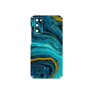 MAHOOT Turquoise marblewith golden streaks Cover Sticker for Samsung Galaxy S20 FE