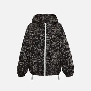 بارانی زنانه مدل کلاه دار نارین خطی