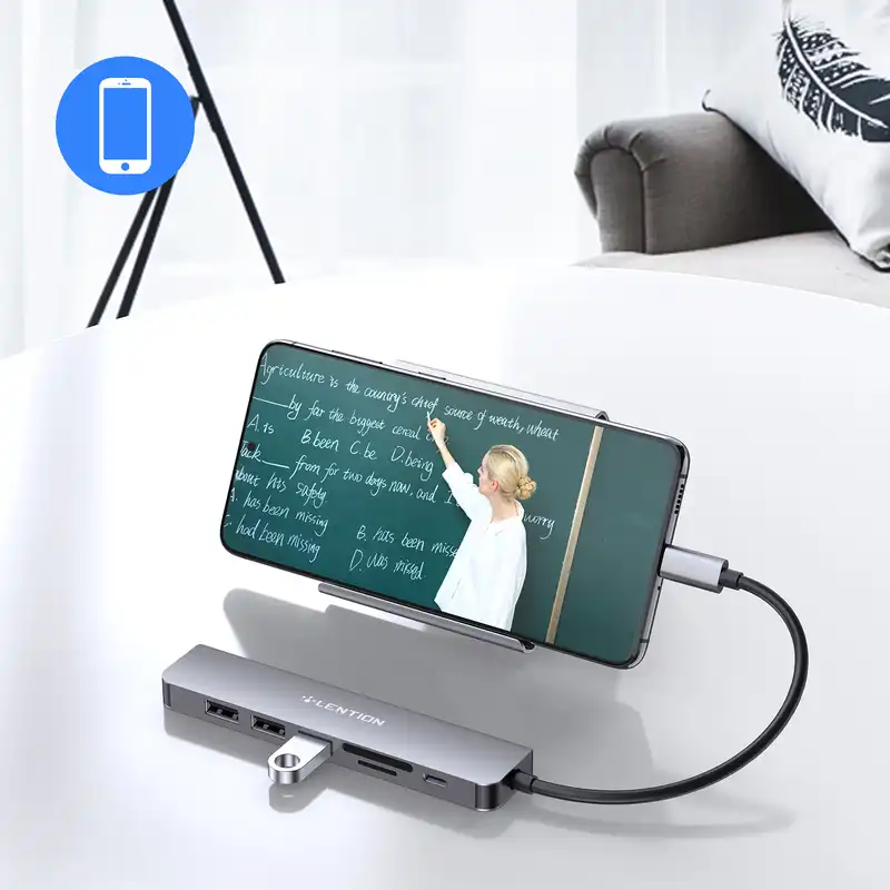 هاب 6 پورت USB-C لنشن مدل CE18-HCR