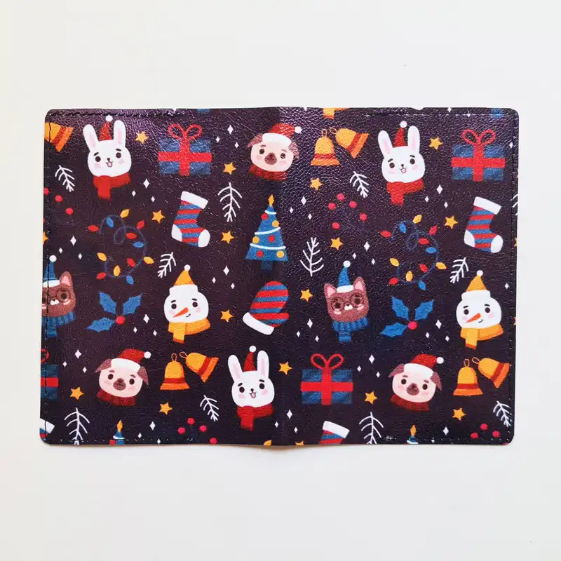 جلد پاسپورت طرح کریسمس مدل IDC100524