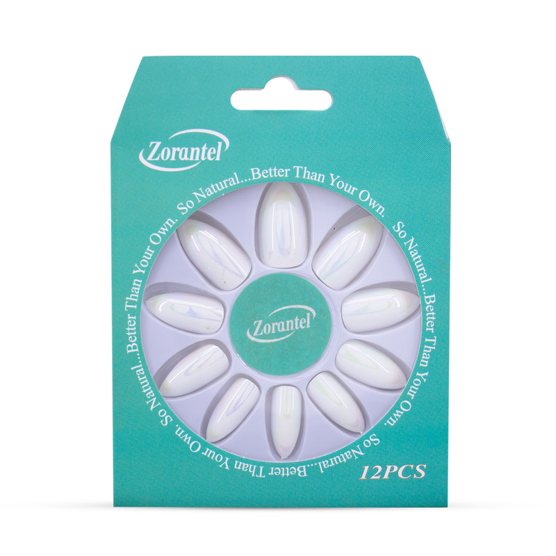 ناخن مصنوعی زورانتل مدل Shiny-Wht بسته 12 عدددی