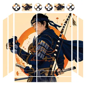 برچسب پلی استیشن ۴ فت مدل Ghost of Tsushima 06 مجموعه 16 عددی