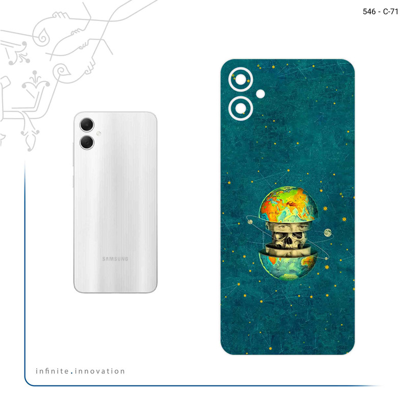 برچسب پوششی ماهوت مدل Collage of Earth Face مناسب برای گوشی موبایل سامسونگ Galaxy A05
