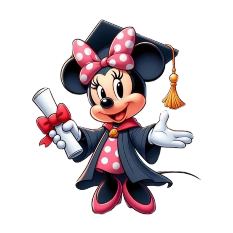 استیکر پارچه و لباس پاد آفرین مدل کارتونی میکسی موس کیوت بامزه جذاب کد 1493