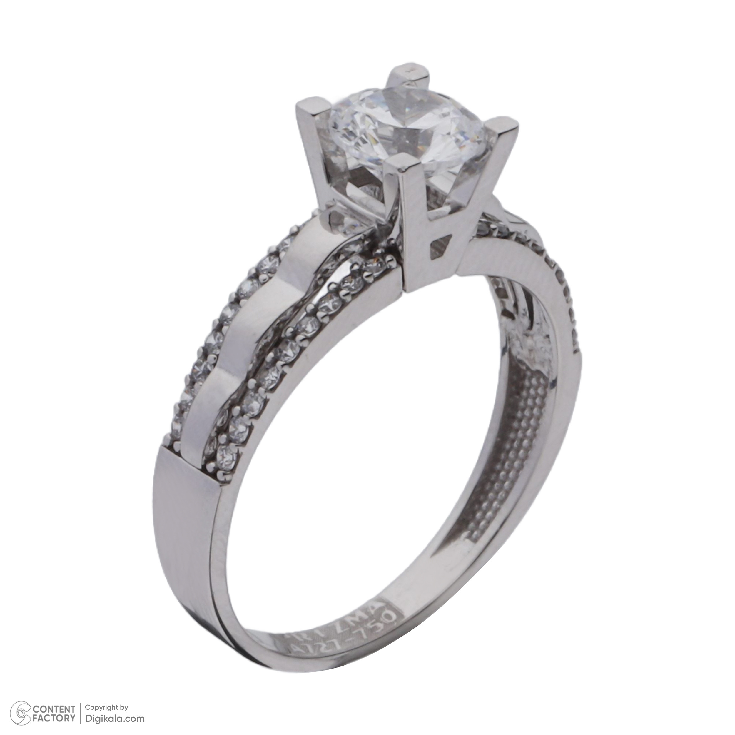 انگشتر طلا 18 عیار زنانه مایا ماهک مدل MR1112 طرح سولیتر