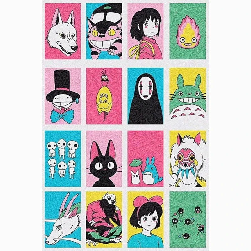 استیکر طرح anime different مجموعه 16 عددی
