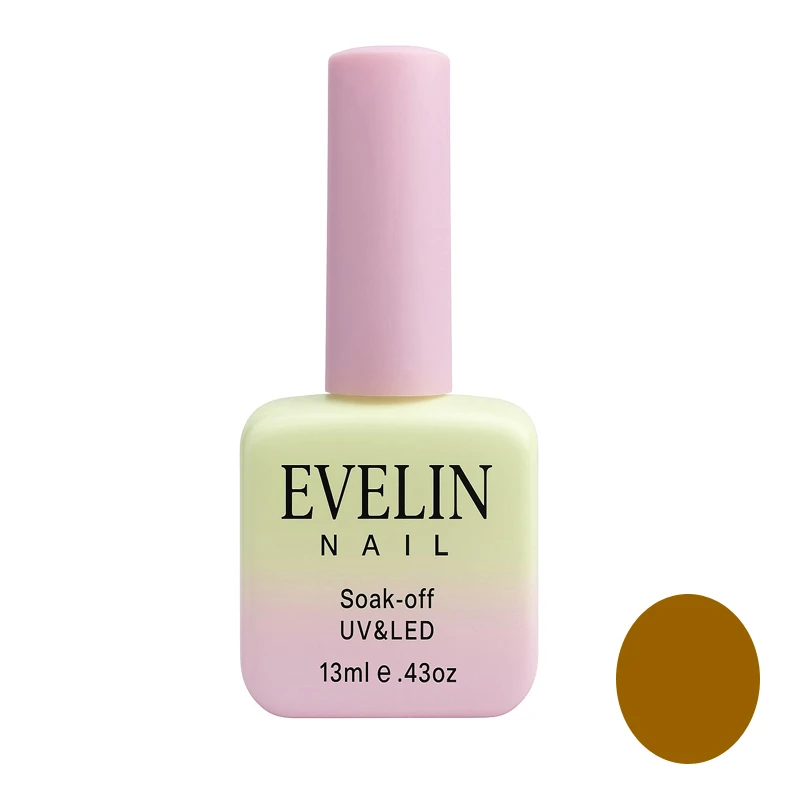 لاک ژل براق ناخن اولاین مدل 13M شماره 129 رنگ خردلی