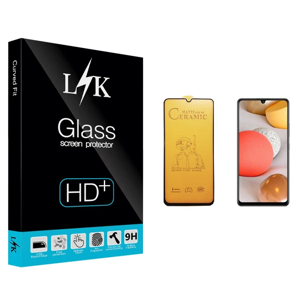 محافظ صفحه نمایش سرامیکی ال کی مدل +LITE مناسب برای گوشی موبایل سامسونگ Galaxy A42
