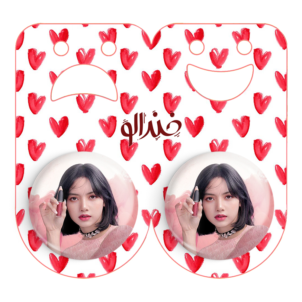 پیکسل خندالو مدل لیسا بلک پینک کد 14328 به همراه مگنت