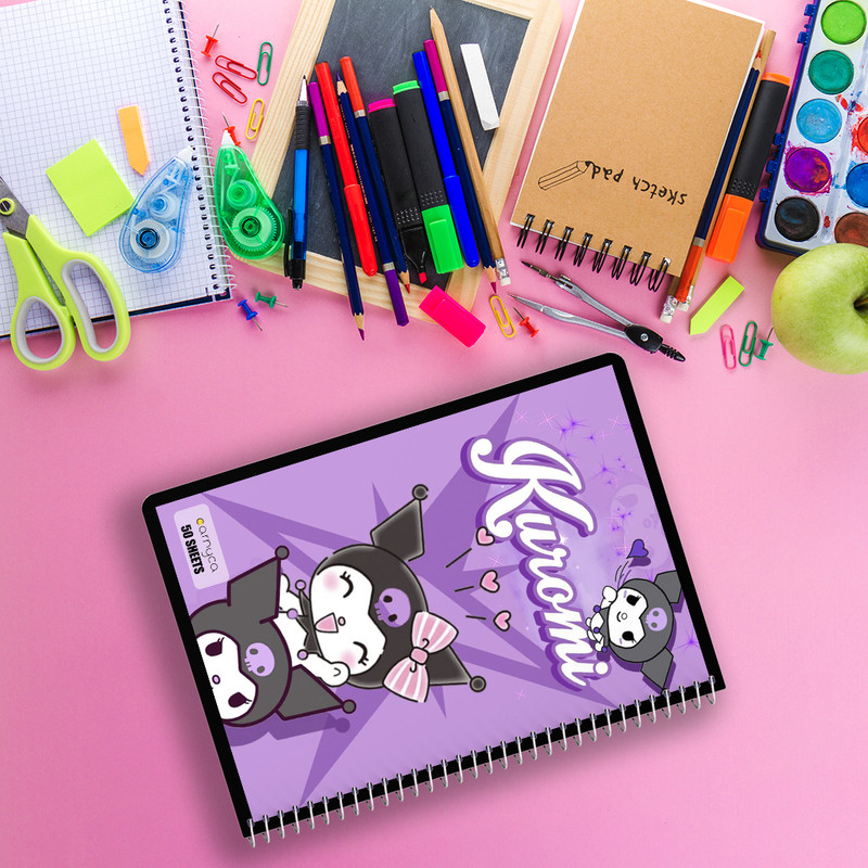 دفتر مشق 50 برگ کارنیکا مدل کرومی کد 111123 بسته 4 عددی