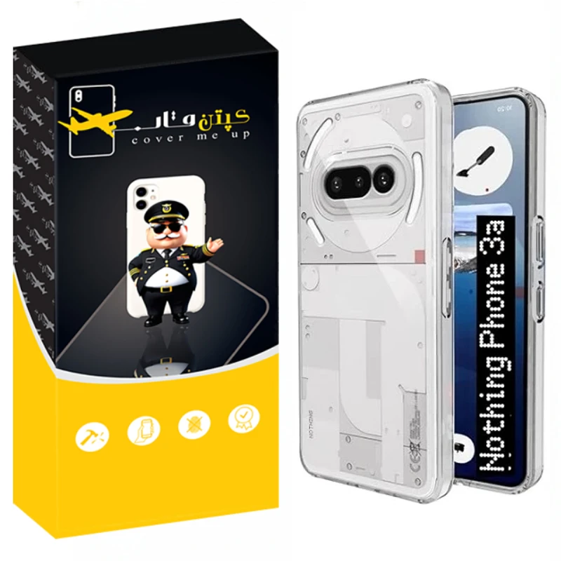 کاور کپتن قاب مدل Crystal مناسب برای گوشی موبایل ناتینگ فون 3a