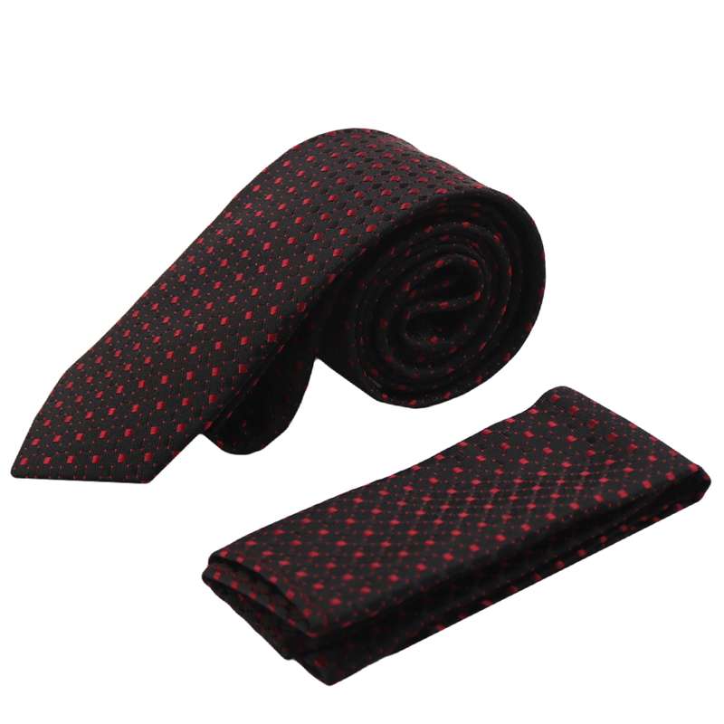 ست کراوات و دستمال جیب مردانه مدل PJ-109476