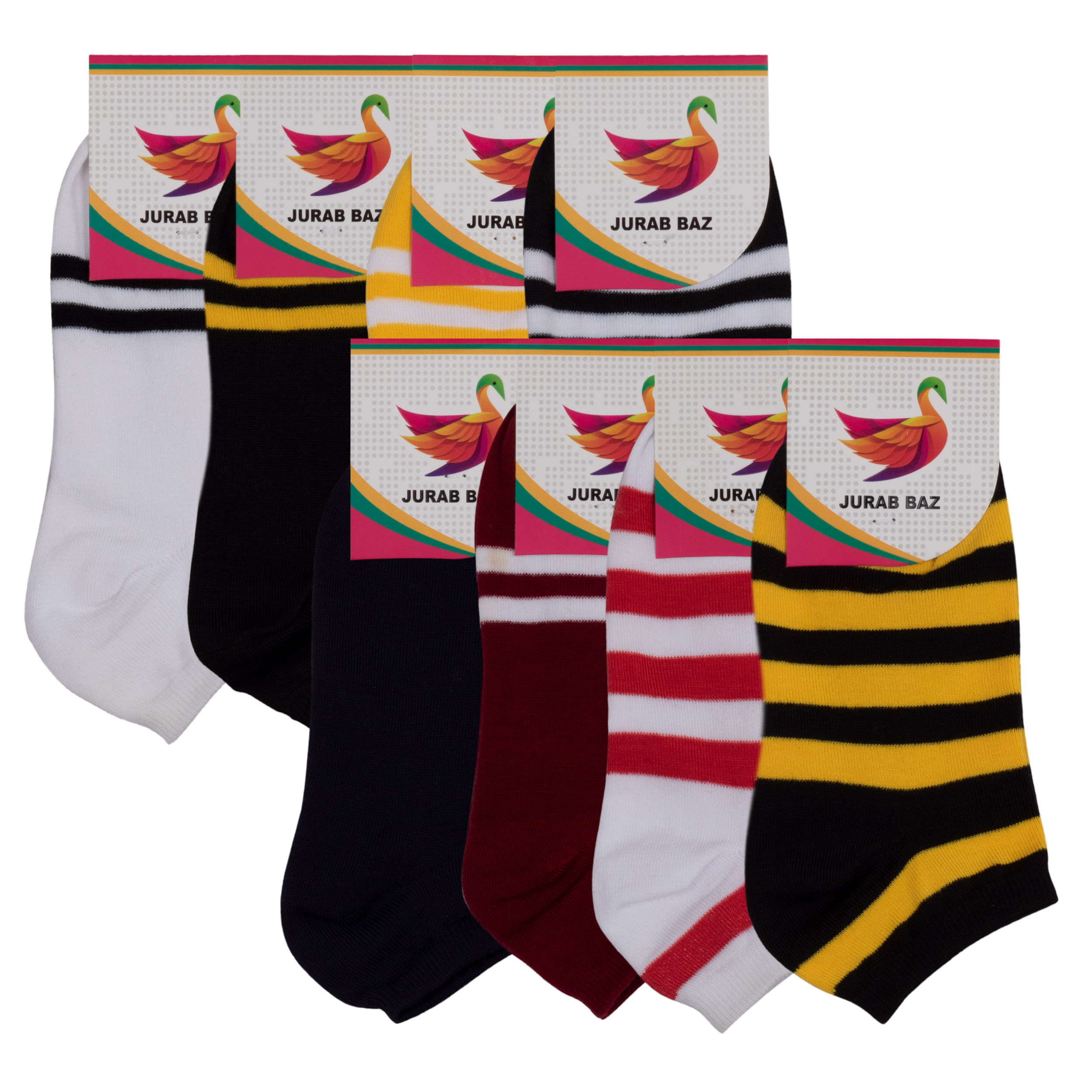 جوراب دخترانه کد JB 44 مجموعه 8 عددی