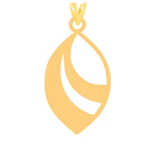 آویز گردنبند طلا 18 عیار زنانه کرابو مدل برگKr31541