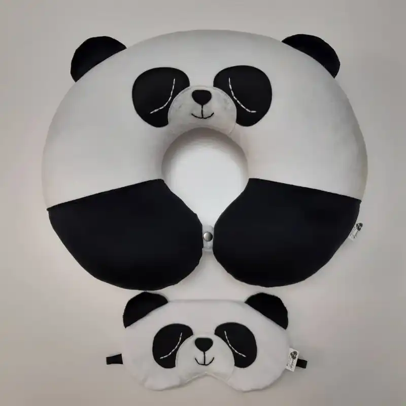 بالش دورگردنی گروه هنری زندگی طرح پاندا به همراه چشم بند