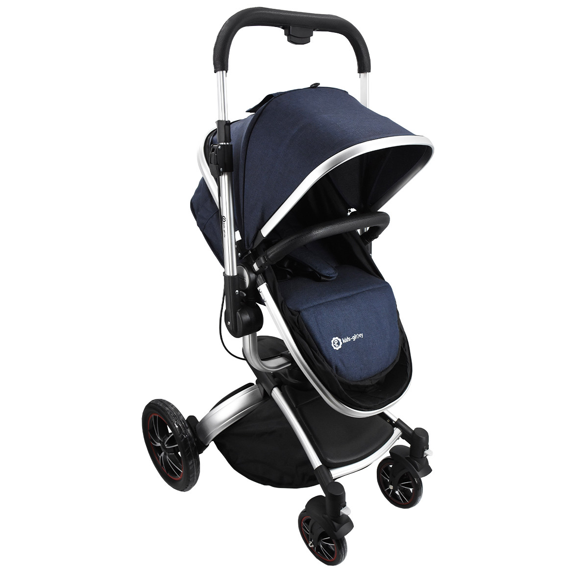 ست کالسکه و کریر کیدز گلوری مدل گرند کد EG360-G&ampN به همراه ساک لوازم کودک