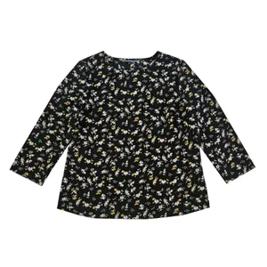 بلوز آستین سه ربع یقه گرد زنانه مکس مدل گل گلی