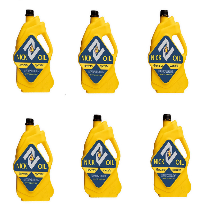 روغن ریل آسانسور نیک اویل مدل مخصوص حجم 1 لیتر بسته 6 عددی روغن ریل آسانسور نیک اویل مدل مخصوص حجم 1 لیتر بسته 6 عددی