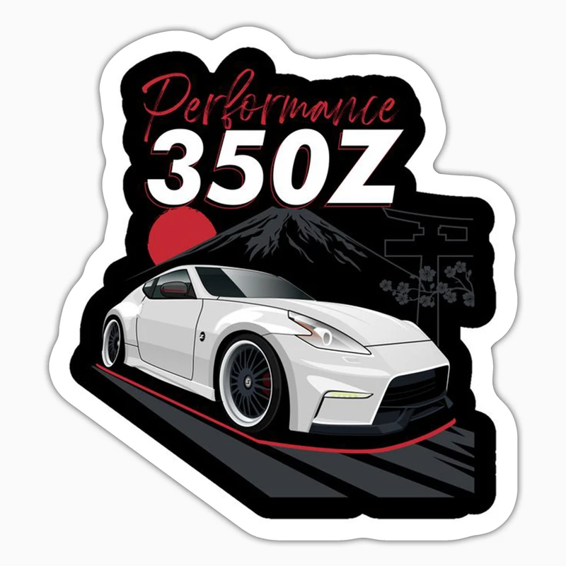 استیکر لپ تاپ و موبایل بووم طرح ماشین مدل Nissan 350z کد UV049