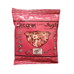 گیره پرده اطلس مدل سوراخ دار فلزی بسته 3000 عددی