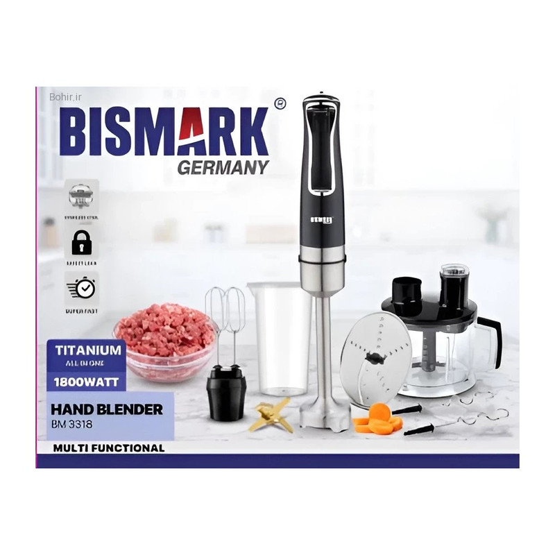 گوشت کوب برقی چندکاره 1400 وات بیسمارک مدل BM3318