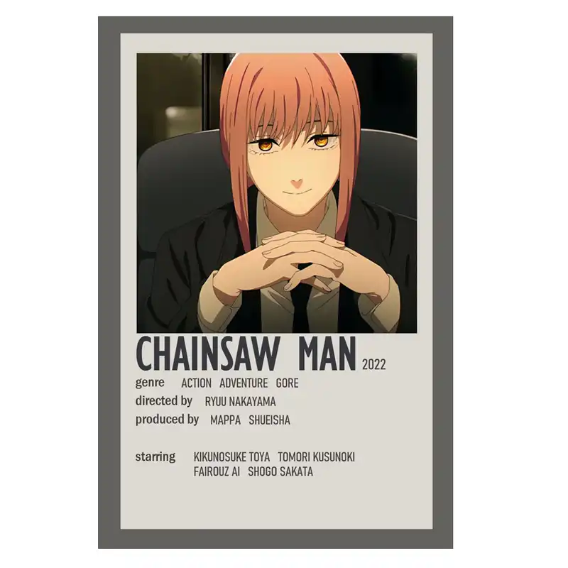 پوستر مدل انیمه اره برقی chainsaw man طرح ماکیما Makima کد 504