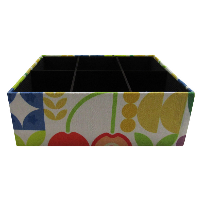 ارگانایزر هوم اند لایف مدل جعبه تابان 6 خانه طرح میوه کد 590004