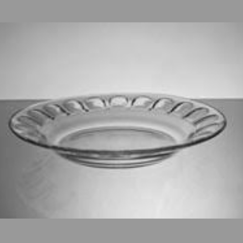 بشقاب خورش خوری شیشه و بلور اصفهان مدل گلایل کد 522 بسته 6 عددی