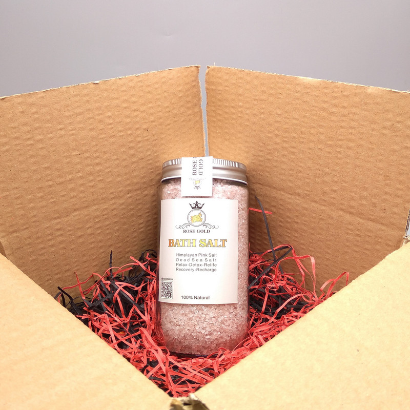 نمک حمام رز گلد مدل هیمالیا وزن 650 گرم