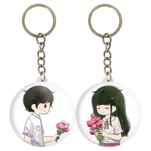 جاکلیدی خندالو مدل عاشقانه Love کد A28 مجموعه 2 عددی