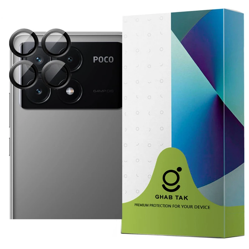 محافظ لنز دوربین قاب تک مدل رینگی مناسب برای گوشی موبایل شیائومی Poco X6 Pro