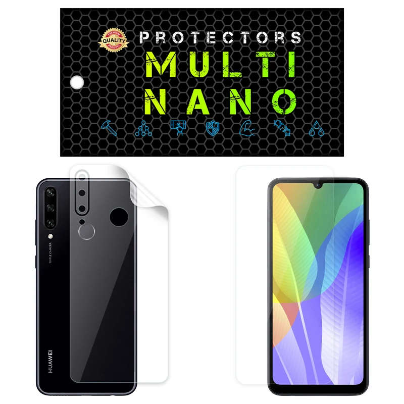محافظ صفحه نمایش مولتی نانو مدل X-SFT مناسب برای گوشی موبایل هوآوی Y6P به همراه محافظ پشت