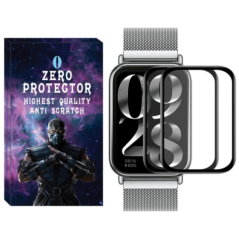 محافظ صفحه نمایش نانو زیرو مدل Pmma-ZR مناسب برای ساعت هوشمند شیائومی Mi Band 8 Pro بسته دو عددی