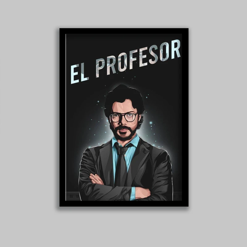 تابلو مدل پروفسور سریال خانه کاغذی Money Heist کد LA-G10655-2