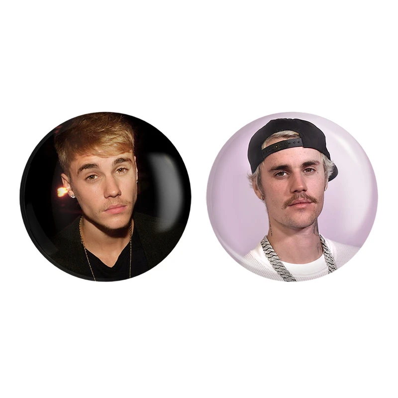 مگنت خندالو طرح جاستین بیبر کد 26972698 مجموعه 2 عددی