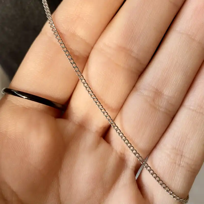 زنجیر زنانه استینلس استیل مدل ماری کد i9