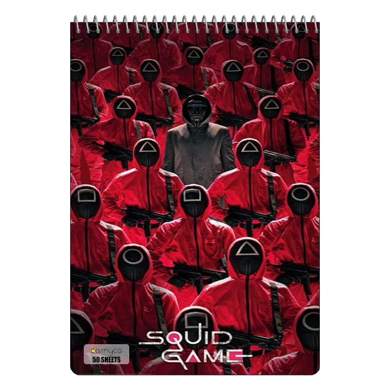دفتر نقاشی 50 برگ سیمی کارنیکا طرح بازی مرکب Squid Game کد 41040