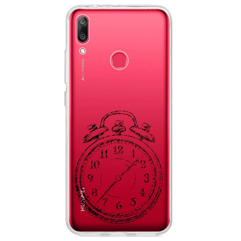 کاور مگافون طرح ساعت مدل C64-B مناسب برای گوشی موبایل هوآوی Y7 Prime 2019 / Y7 2019