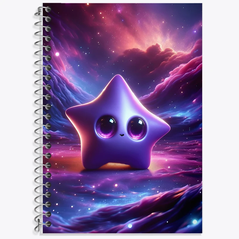 دفتر لغت 50 برگ خندالو طرح ستاره ی کهکشانی کد F7543